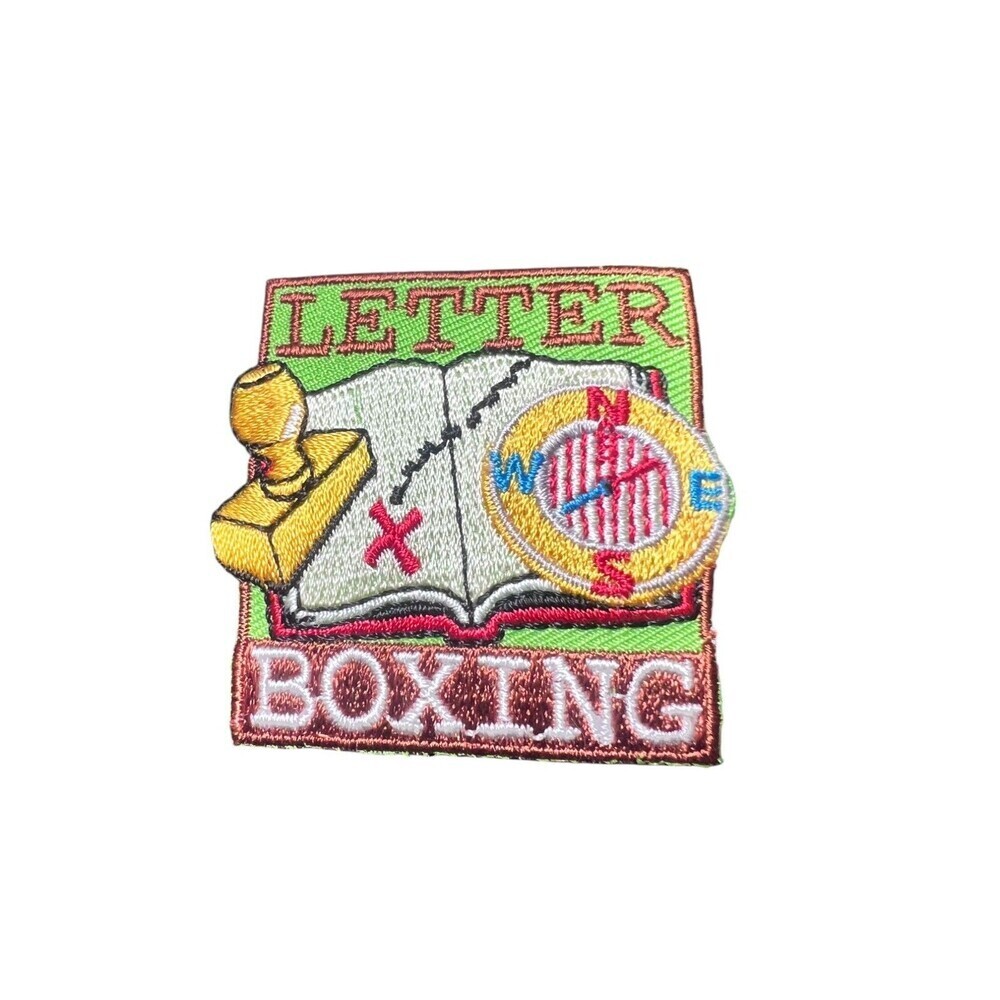 NEW Girl Scout Letterboxing Patch – 2" Fun Activity Badge Camping Adventure